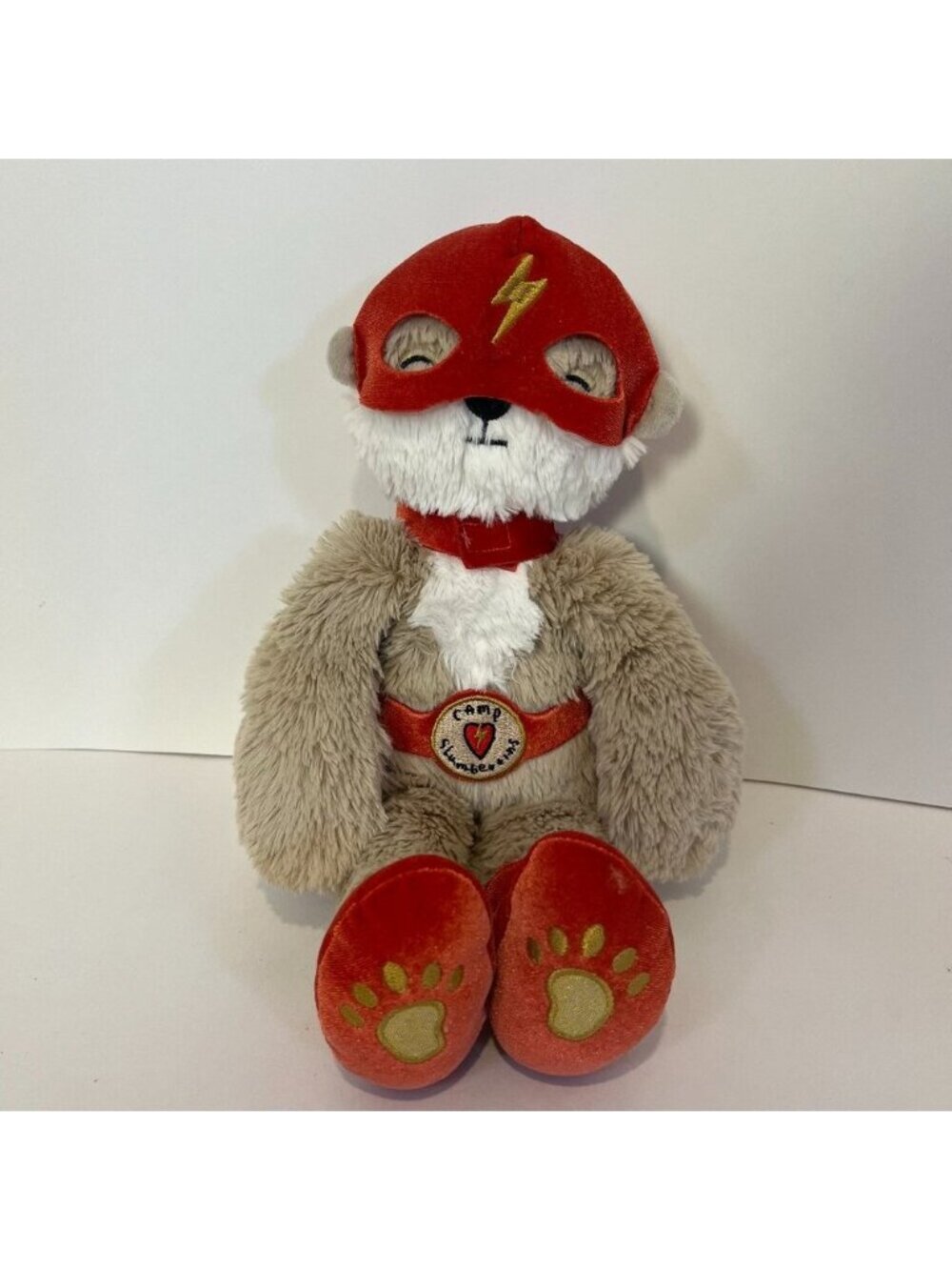 Slumberkins Superhero Otter Cape Camp Special Edition Plush Lovey Animal